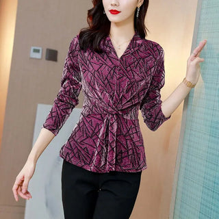 Elegant Stylish Vintage Printed Blouse