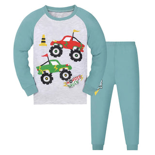 Boy Dinosaur Cartoon Pajamas Set