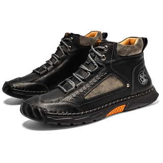 SKINDEEP Men's Ankle Boots Casual Leather Shoes Fashion Male Driving Shoes