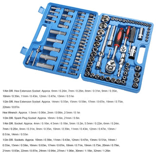 Ratchet Hand Wrench Socket Kit