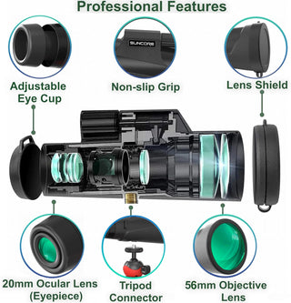 Lightweight HD Single-tube Monocular