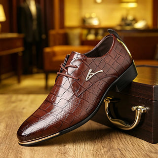 Office Pointed Toe Soft Leather Shoes