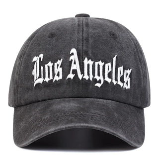 Unisex LOS ANGELES Personality Embroidery Wash Baseball Caps Spring Autumn Outdoor Adjustable Casual Hats Sunscreen Hat Cap