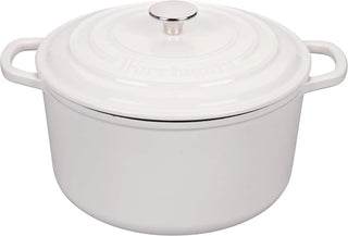 Enameled Cast Iron Dutch Oven Pot with Lid, for Sourdough Bread Baking, Round Dutch Ovens, 6 Quart, Purple