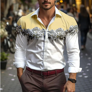 Men's Lapel Top Fashion Casual Shirt
