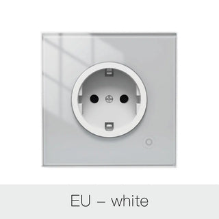 Smart Wall Socket Glass Panel Outlet