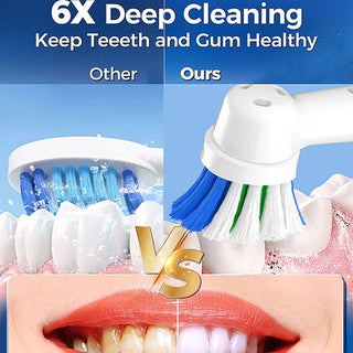 Rotating Electric Toothbrush 3 Modes USB Fast Rechargeable Rotary Electric Toothbrush with Travel Case 2 Brush Heads
