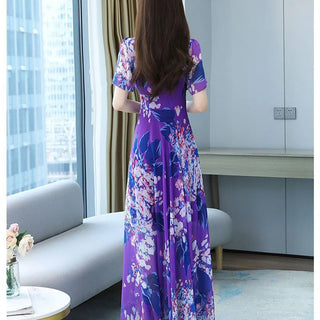 Vintage Irregular Elegant Long Dress