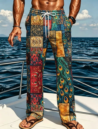 Exotic Printed Multi Pattern Loose Pants