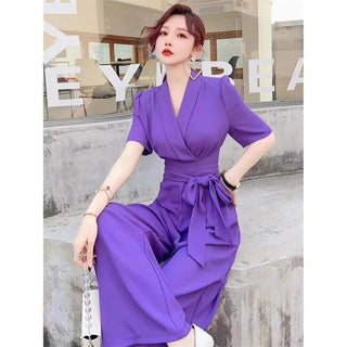 Women Outfit V - neck Jumpsuits - Epictzar Intl.