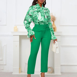 Elegant Female Outfits Matching Pants Sets