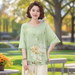 Mom's Fashion 3/4 Sleeve Top
