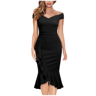 Women's Elegant Off Shoulder Party Dress