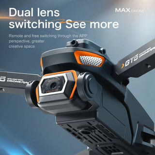 NEW GT5 8K HD Dual Lens Drone With Optical Flow WiFi Foldable Quadcopter for Kids Camera Aerial Photography Remote Control Toys