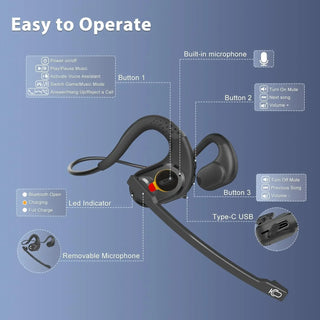 Wireless Open-Ear Hook Earphones