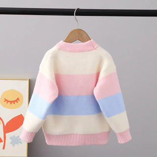Girls Fluff Cartoon Warm Sweater