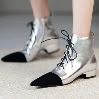Women Genuine Leather Ankle Boots