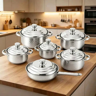 Heavy Duty Stainless Steel Pots & Pans Set