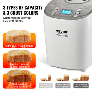Nonstick Ceramic 15-in-1 Bread Maker Machine