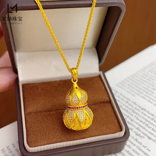 Women's 24K Gold Diamond-Studded Pendant