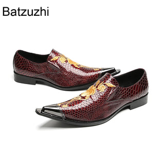 Luxury Designer Men Leather Dress Shoes