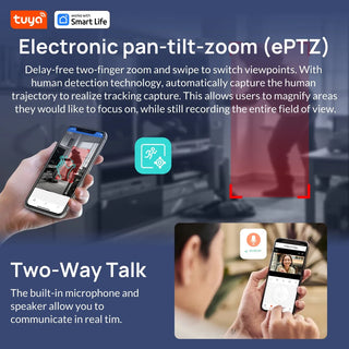Smart Dual-Lens 2-Way Talk IP Security Camera
