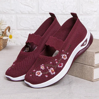 Breathable Embroidered Chunky Sole Sneakers - Epictzar Intl.