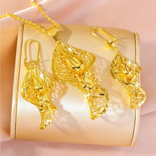 Luxury Wedding Water Drop Necklace Earrings - Epictzar Intl.