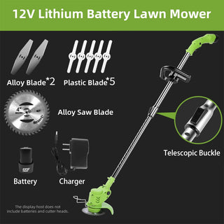 Portable Garden Mower Home Weeder Small Weed Whacker Lithium Battery Rechargeable Weed Whacker Multifunction Hoeing Mower