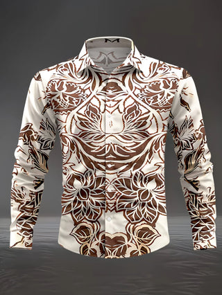 Men's Luxury 3D Print Long Sleeve Shirt - Epictzar Intl.
