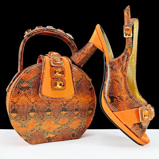 High Quality African Style Shoes & Bags Set