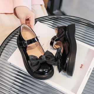 Girls Metal Buckle Soft Sole Shoes