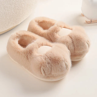 Fuzzy Plush Cute Cat Paw Slipper