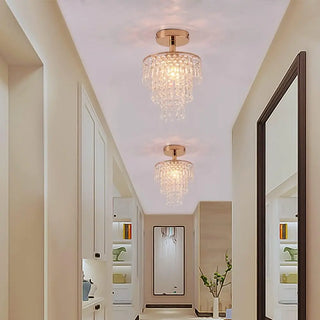 Small Crystal Ceiling Pendant Light