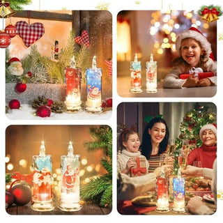 Flameless Candles LED Clearance Pillar Candles Christmas Battery Operated Candle Flickering Flame Light Xmas Party Decor