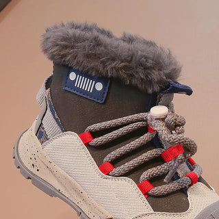 Winter Snow Boots For Children Faux Fur Thick Warm Kid's Plush Boots 2025 Trend Fashion Teenager Girl's Snow Boots Cotton Shoes