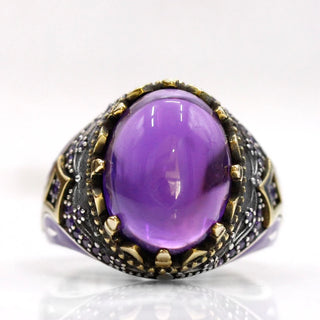 Handmade Vintage Religious Men's Ring