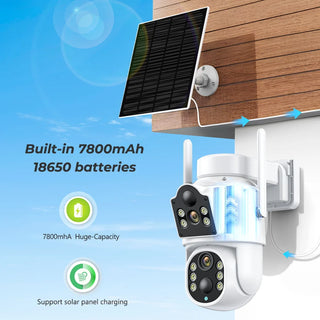 Solar WIFI Dual Lens Security Camera