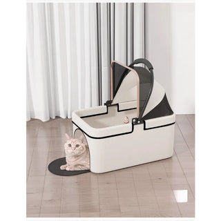 【One-Pull Open】2 in 1Foldable Pet Travel Carrier for Small/Medium Dogs Cats up to 50lbs Detachble Portable Pet Bag stroller pet