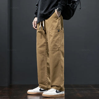 Men's Thick Cotton Cargo Pants