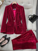 Red Pant Suit