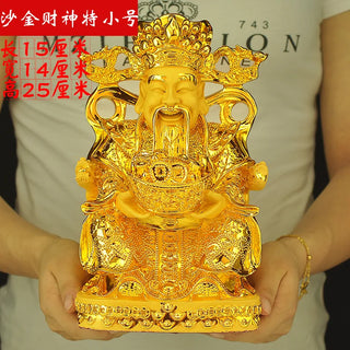 CAI Shen Statue,Caishen,Wencaishen,God of Fortune,God of Wealth, Zhao CAI, Feng Shui Decor,Feng Shui Gift,New Year Gift 25CM