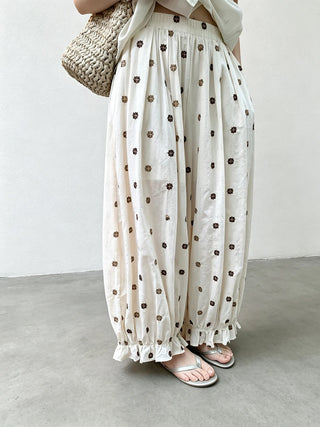 Elastic Waist Vintage Wide Leg Pants