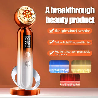 RF Radio Frequency Facial Beauty Device LED Photon Beauty  Skin Care Face Massager Skin Lifting Tighten Anti-Wrinkle