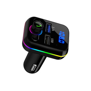 Car Mp3 Music Player Bluetooth-compatible V5.0 Hands Free Call USB U Disk Fm Transmitter Fast Charger