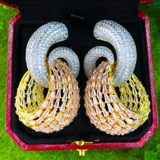 Luxury Fashion Hollow Big Pendant Earring