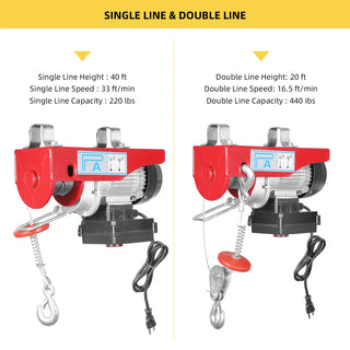 Electric Hoist 850LBS Lift Crane System
