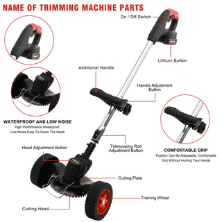 Cordless Weed Wacker Lawn Trimmer