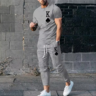 Men's 3D Print Streetwear Sweatpants Set