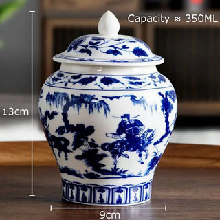 Sealed Canister Ceramic Storage Jar